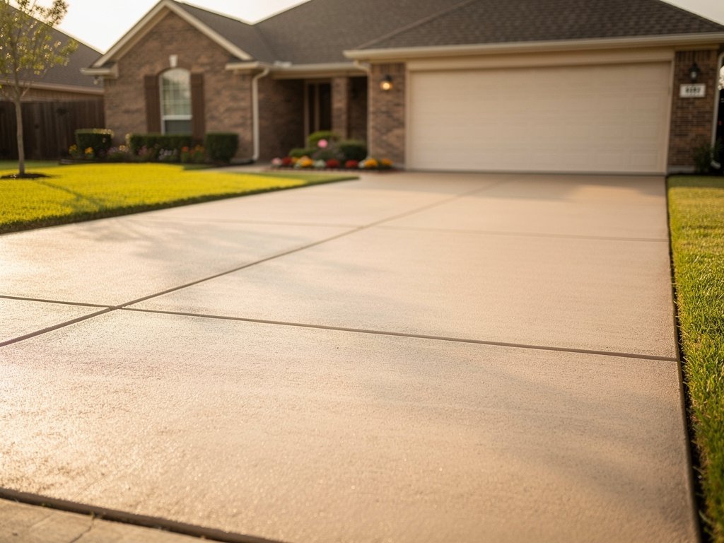 Concrete driveway installation in Jersey Village Texas